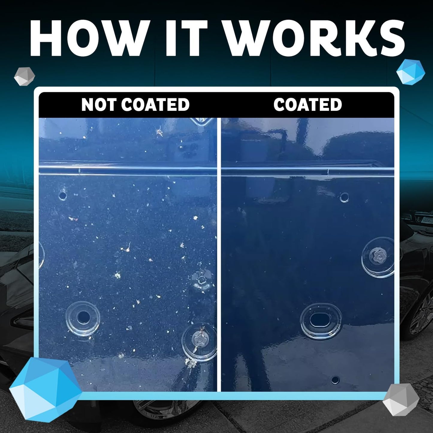 MAXLONE ?Car Spray with Triphene?Technology, Quick Spray & Wipe All Purpose Waterless Detailer - Clean, Shine, Protect Paint, Glass, Wheels, Trim Without Pre-Washing (2, 20oz w 4 Micro Fiber Cloth)