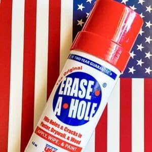 Erase-A-Hole Wall Repair Stick ?Quick-Dry Nail & Screw Hole Filler for Drywall, Wood & Plaster ?No Sand Spackle Alternative, Paintable Putty, 4.5 oz