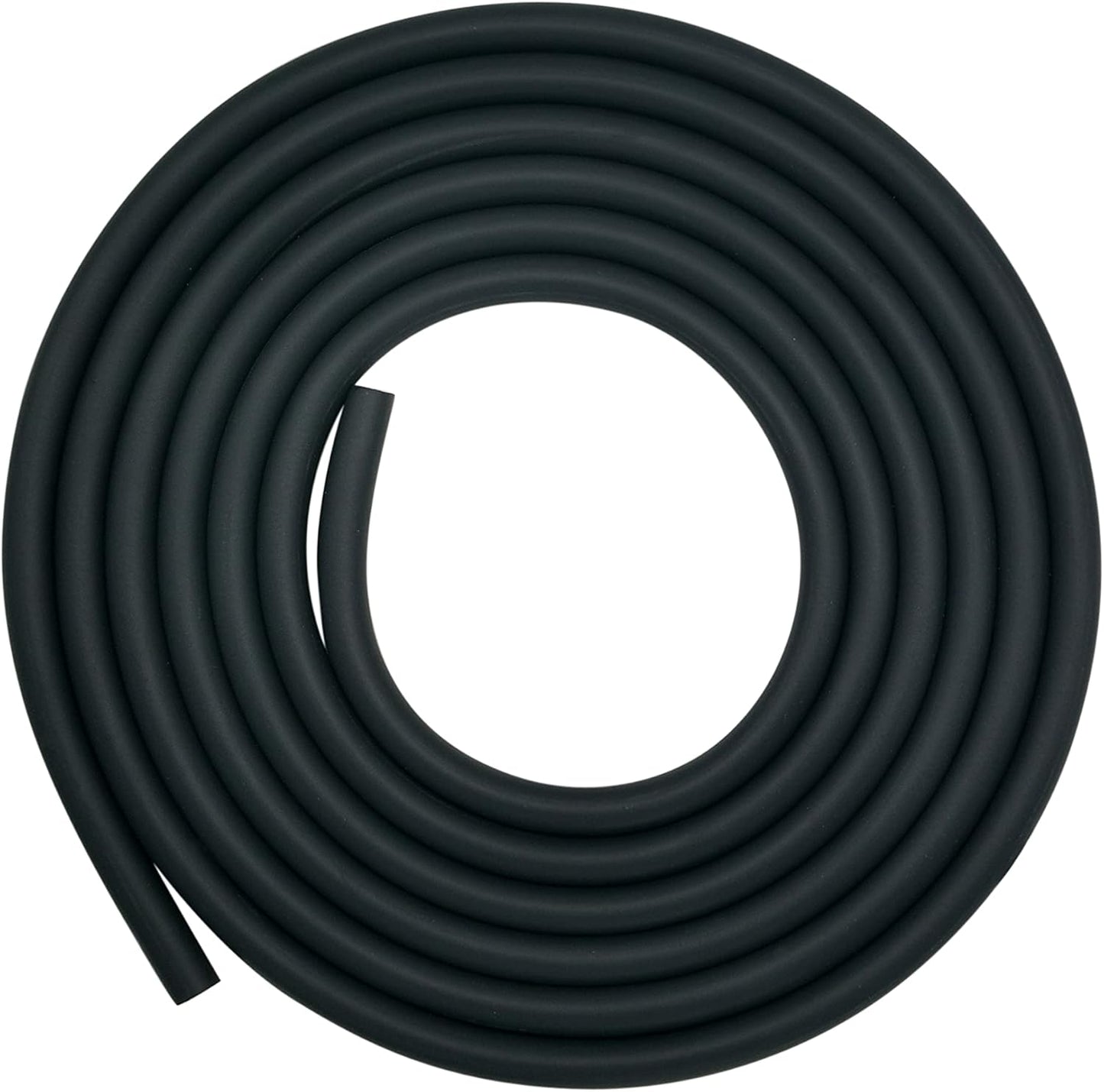 YAMAKATO 10 Feet 1/4 Inch ID Fuel Line Hose for Kawasaki Kohler Briggs & Stratton Small Gas Diesel Powersports Engines and Generators w/ 20 Clamp Rubber Black