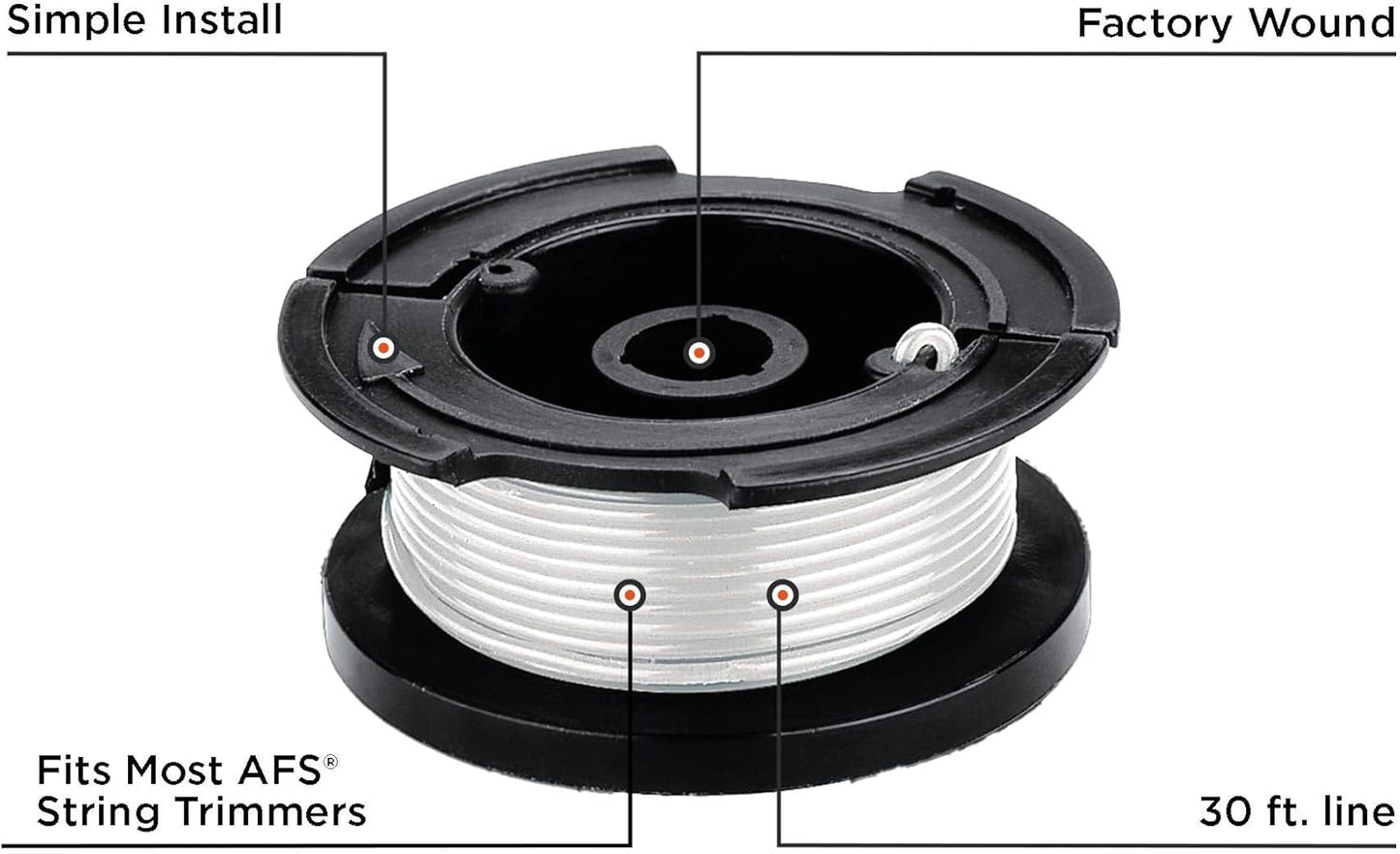 BLACK+DECKER Weed Eater String, Trimmer Line, 3-Pack, 30-Feet of Replacement Spool, 0.065-Inch Diameter (AF1003ZP)
