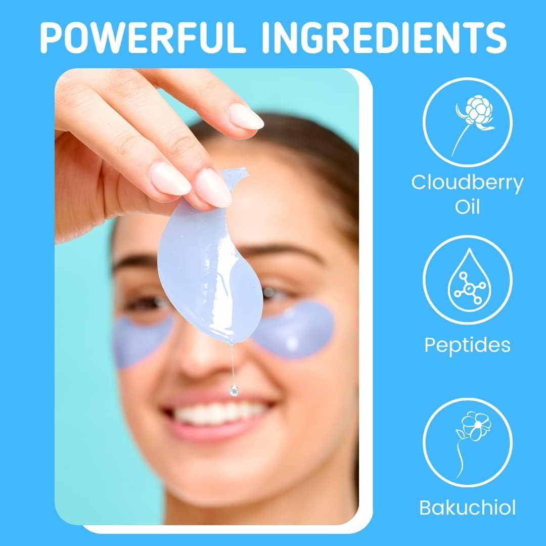 Patchology Iced Cooling Under Eye Mask Patches with Peptides, Cloudberry Oil & Bakuchiol ?Firming & Soothing Eye Gels to Reduce Fine Lines and Under Eye Bags ?Hydrating Under Eye Pads (5 Pairs)