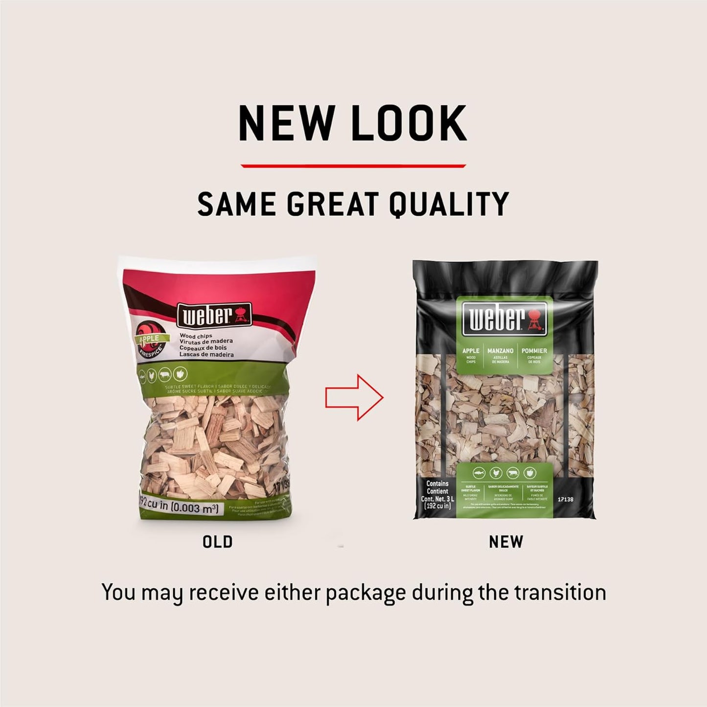Weber Apple Wood Chips, 2 lb ?Premium BBQ Smoking & Grilling Chips for Subtle, Sweet Apple Flavor ?Ideal for Beef, Lamb, Poultry, Pork & Fish