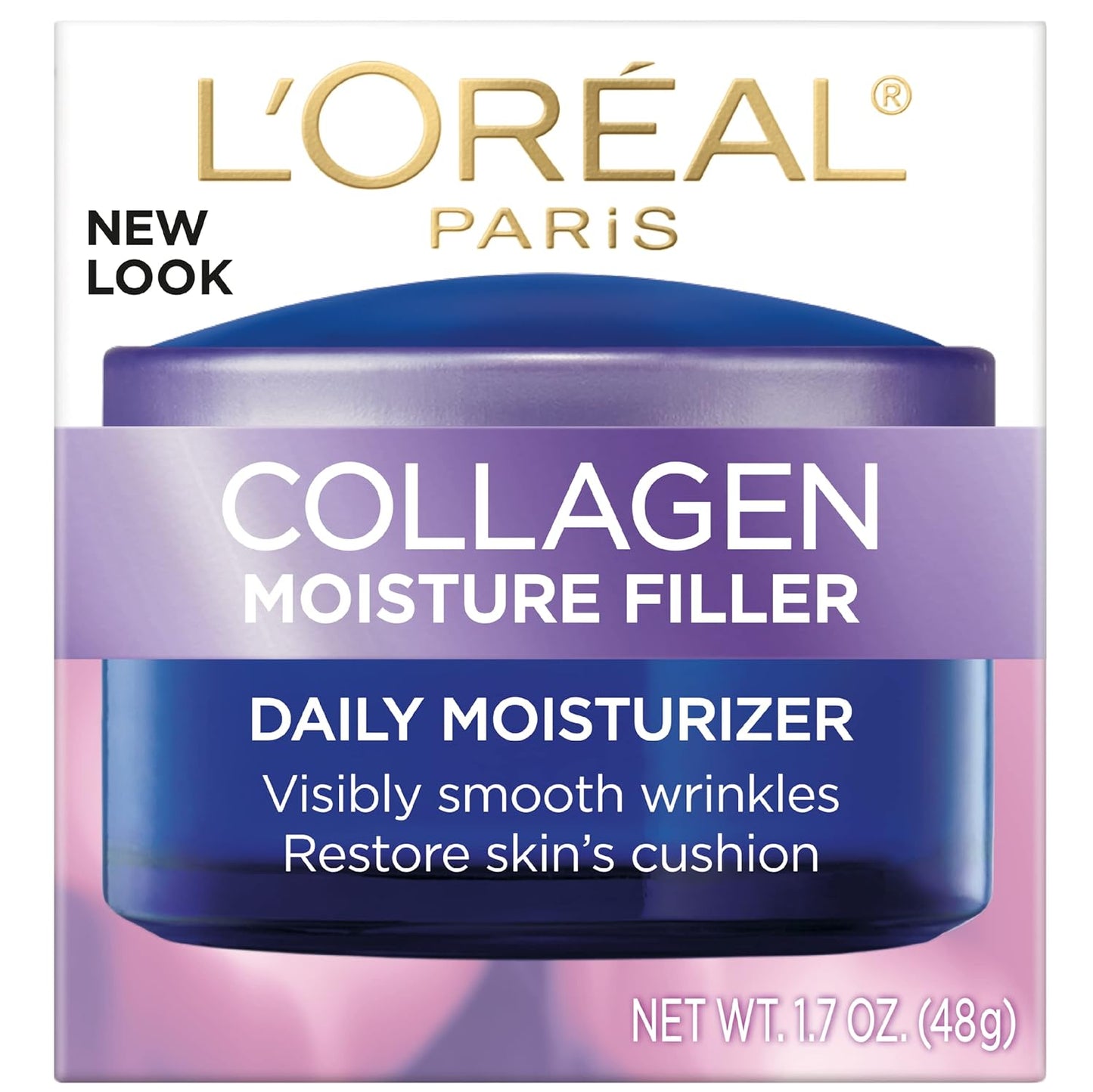 L?real Paris Collagen Daily Face Moisturizer, Anti Aging Face Cream to Reduce Wrinkles and Provide Intense Hydration, 1.7 oz