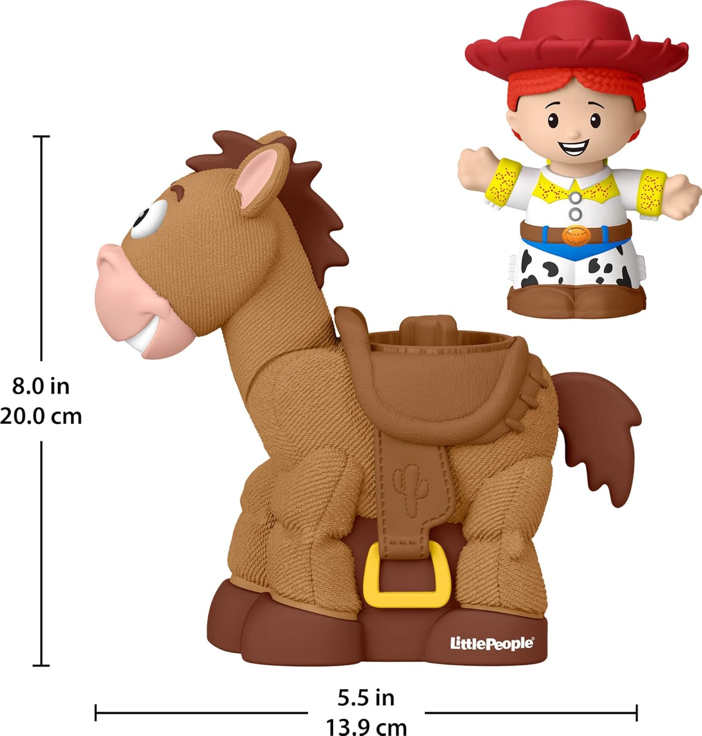 Fisher-Price Little People Toddler Toys Disney Pixar Toy Story Bobbin?Bullseye Horse & Jessie Figures for Pretend Play Kids Ages 18+ Months
