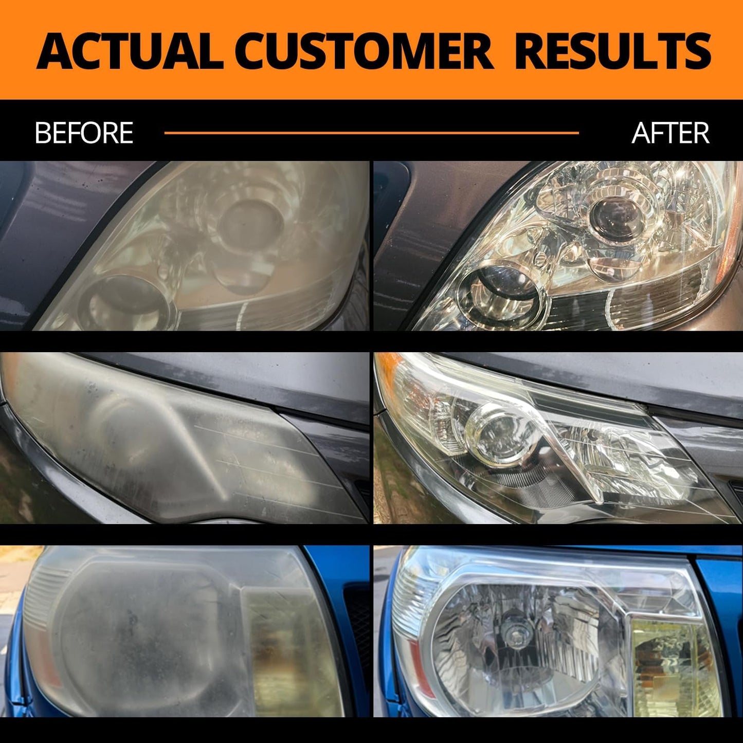 CERAKOTE?Ceramic Headlight Restoration Kit ?Guaranteed To Last As Long As You Own Your Vehicle ?Brings Headlights Back to Like New Condition - No Power Tools Required - 10 Wipe Kit