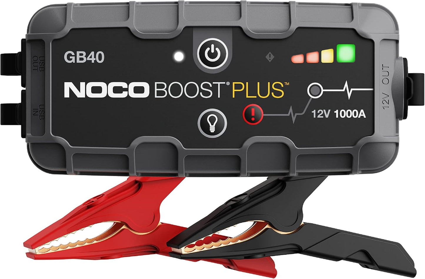 NOCO Boost GB40: 1000A UltraSafe Jump Starter ?12V Lithium Battery Booster Pack, Portable Jump Box, Power Bank & Jumper Cables - for 6.0L Gas and 3.0L Diesel Engines