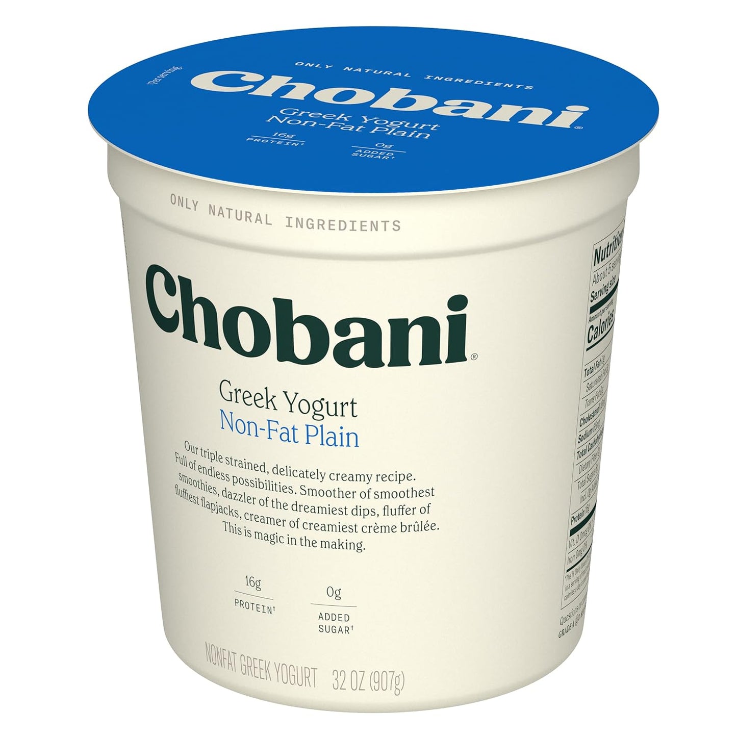 Chobani?Non-Fat Plain Greek Yogurt 32oz