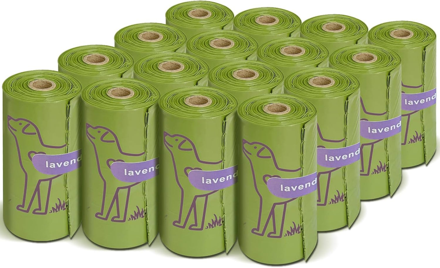 240 Count Lavender Scented 13?x 9?Dog Poop Bags Rolls, Leakproof Strong & Sturdy Waste Bags for Doggie Cat Pet