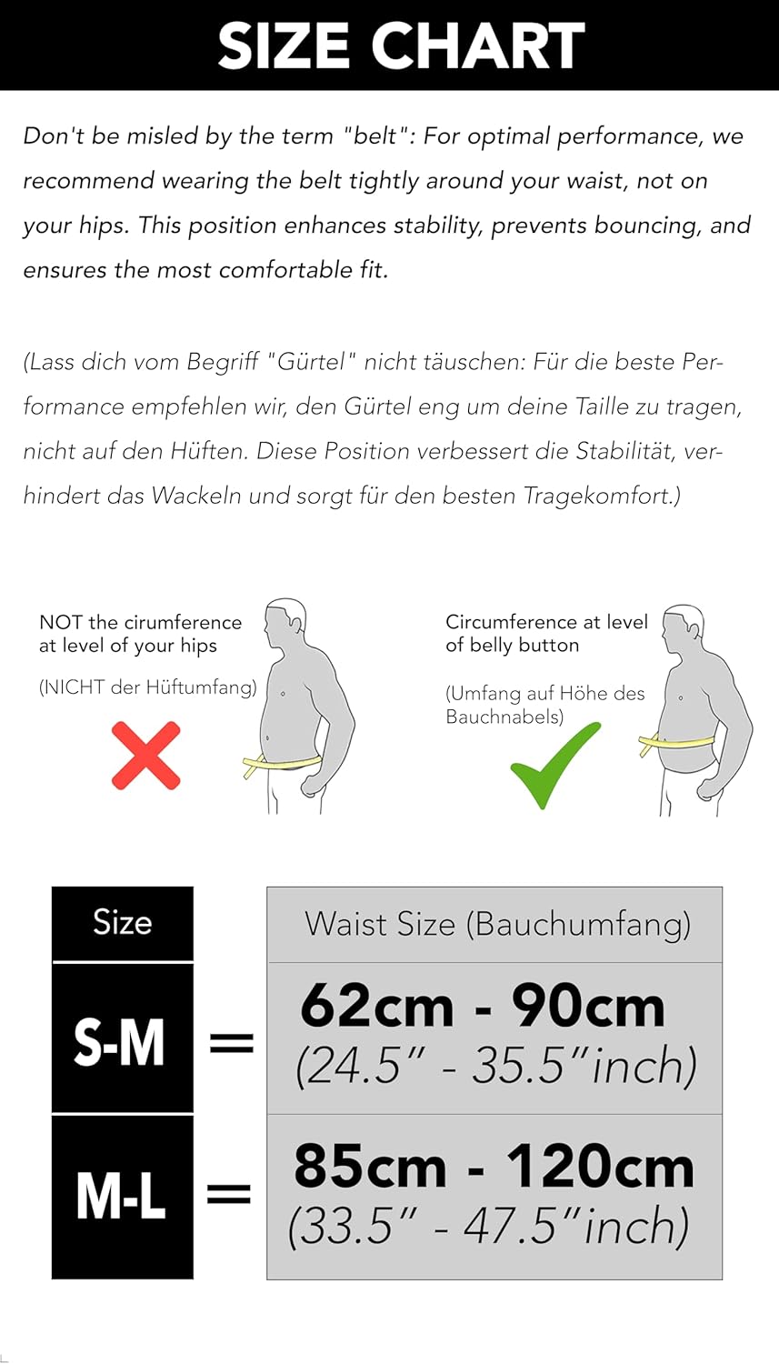 Fitgriff?Running Belt for Men & Women - Secure Jogging Pouch for Phone, Keys & Essentials - For All Cell Phones