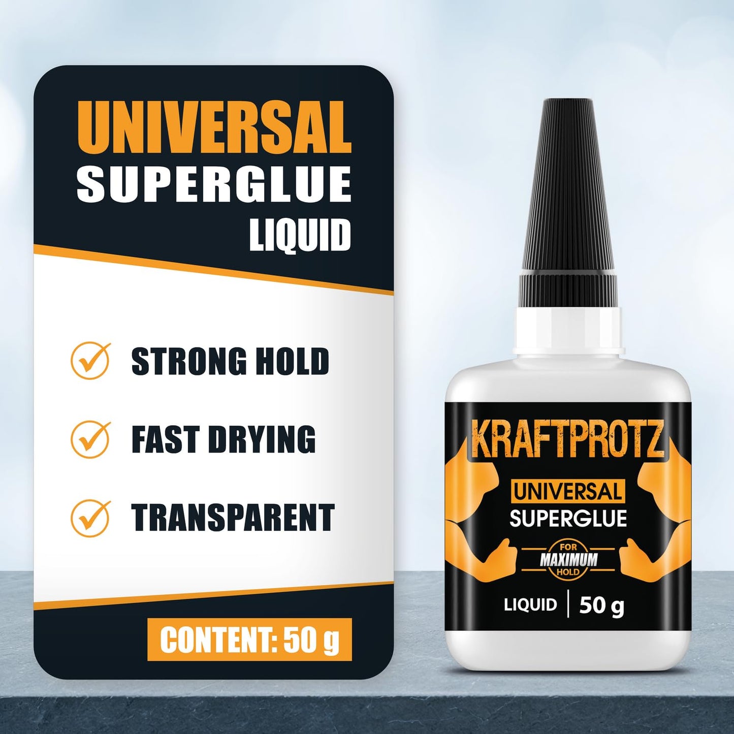 Super Glue XXL Value Size (1.76oz) All Purpose Liquid Adhesive for Plastic ?Bonds Wood, Metal, Rubber, Ceramic & Leather ?Industrial Strength Bonding