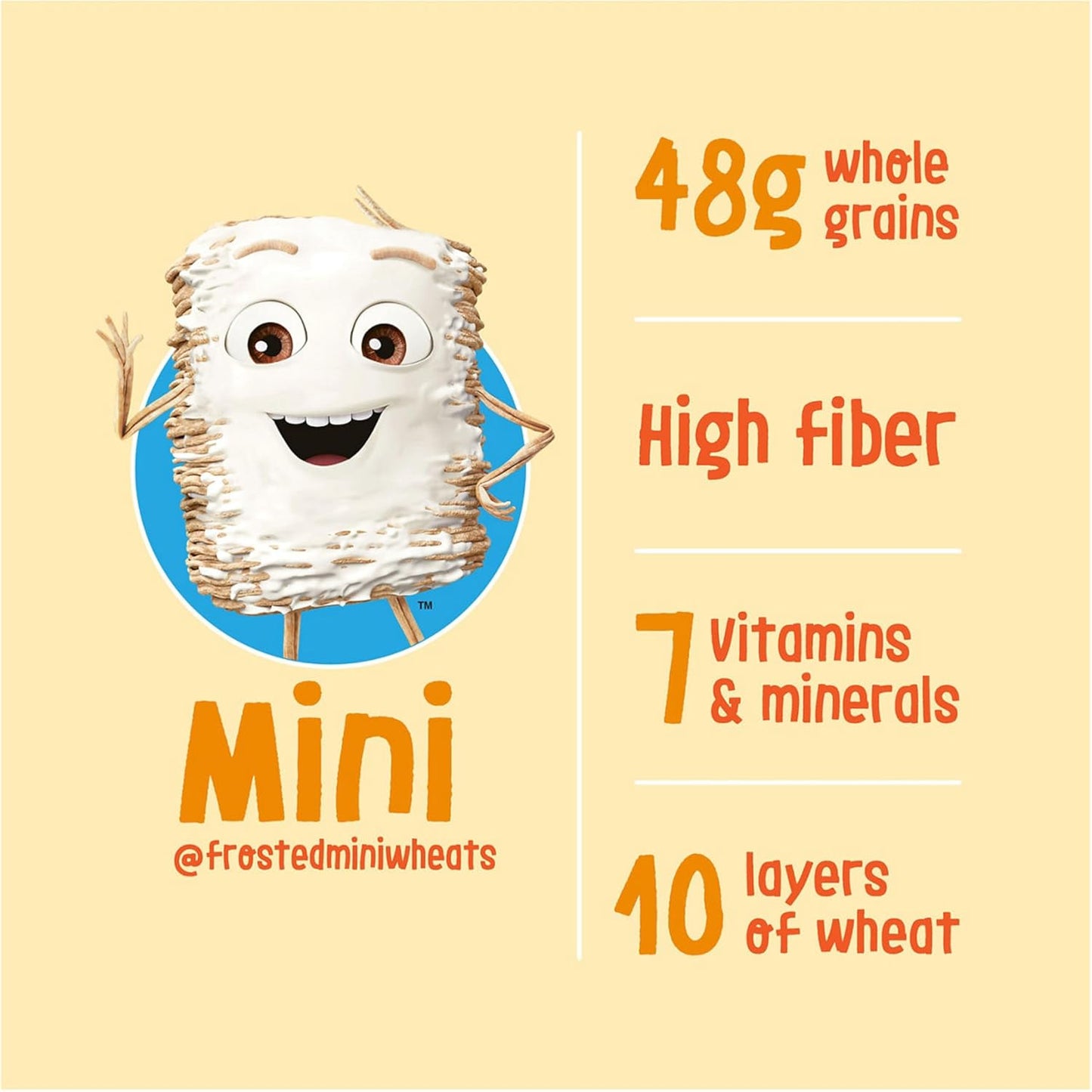 Kellogg? Frosted Mini-Wheats Breakfast Cereal, High Fiber, 48g Whole Grain, Giant Size, 29.5 oz