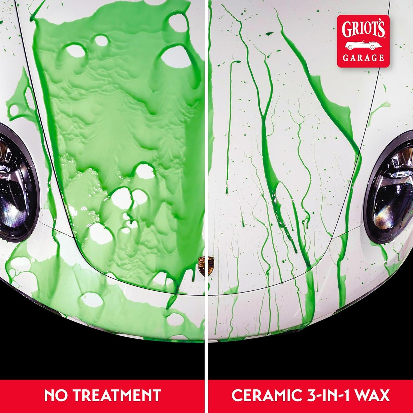 Griot? Garage Ceramic 3-in-1 Wax, SiO2 Spray for Cars, Trucks, and RV?, Provides Protection and Water Beading on Paint, Wheels, Plastic, Rubber Trim, Chrome, and More, 10978, 22 oz