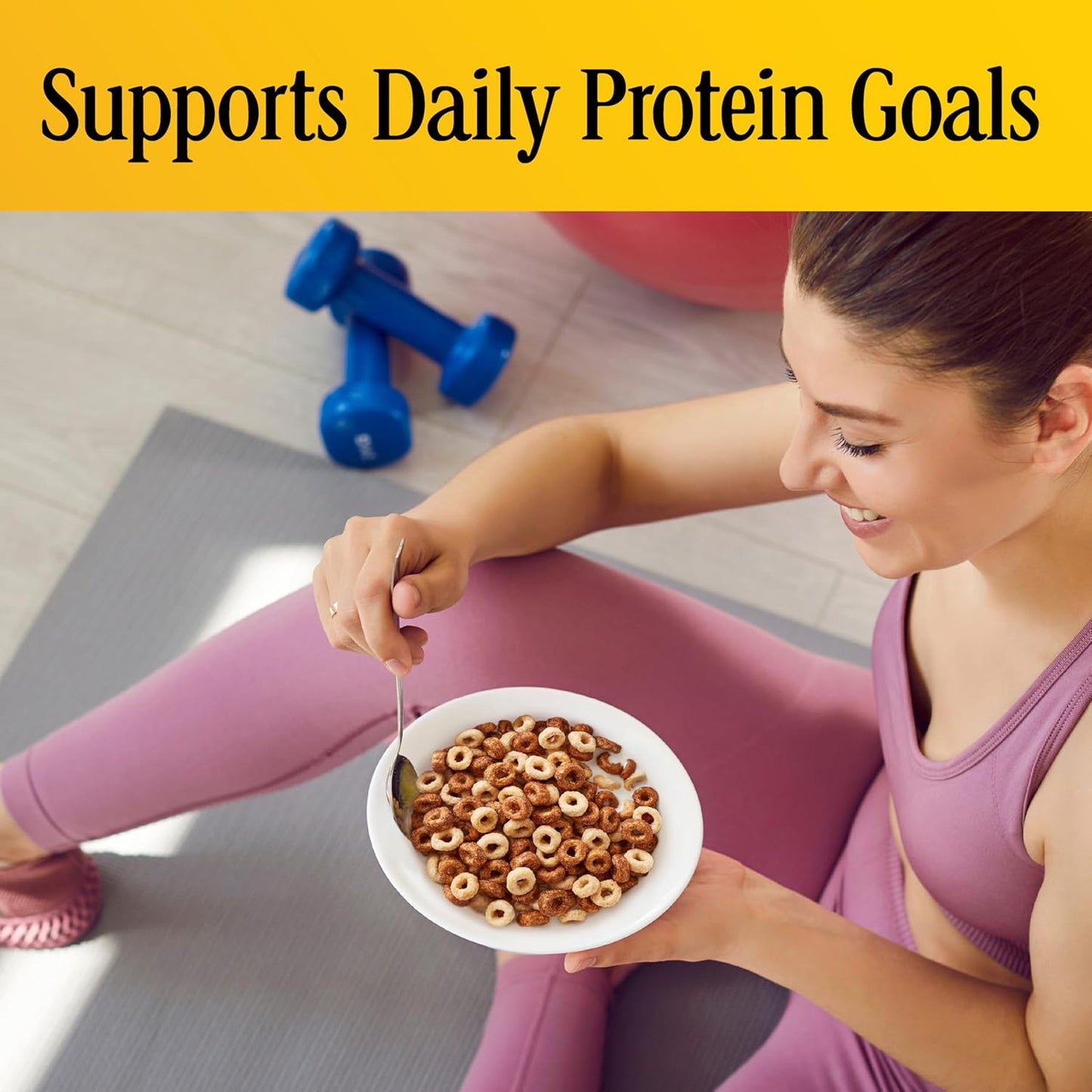 Cheerios Protein Cereal, Cookies and Cr?e, 8g Protein, Family Size, 15 oz