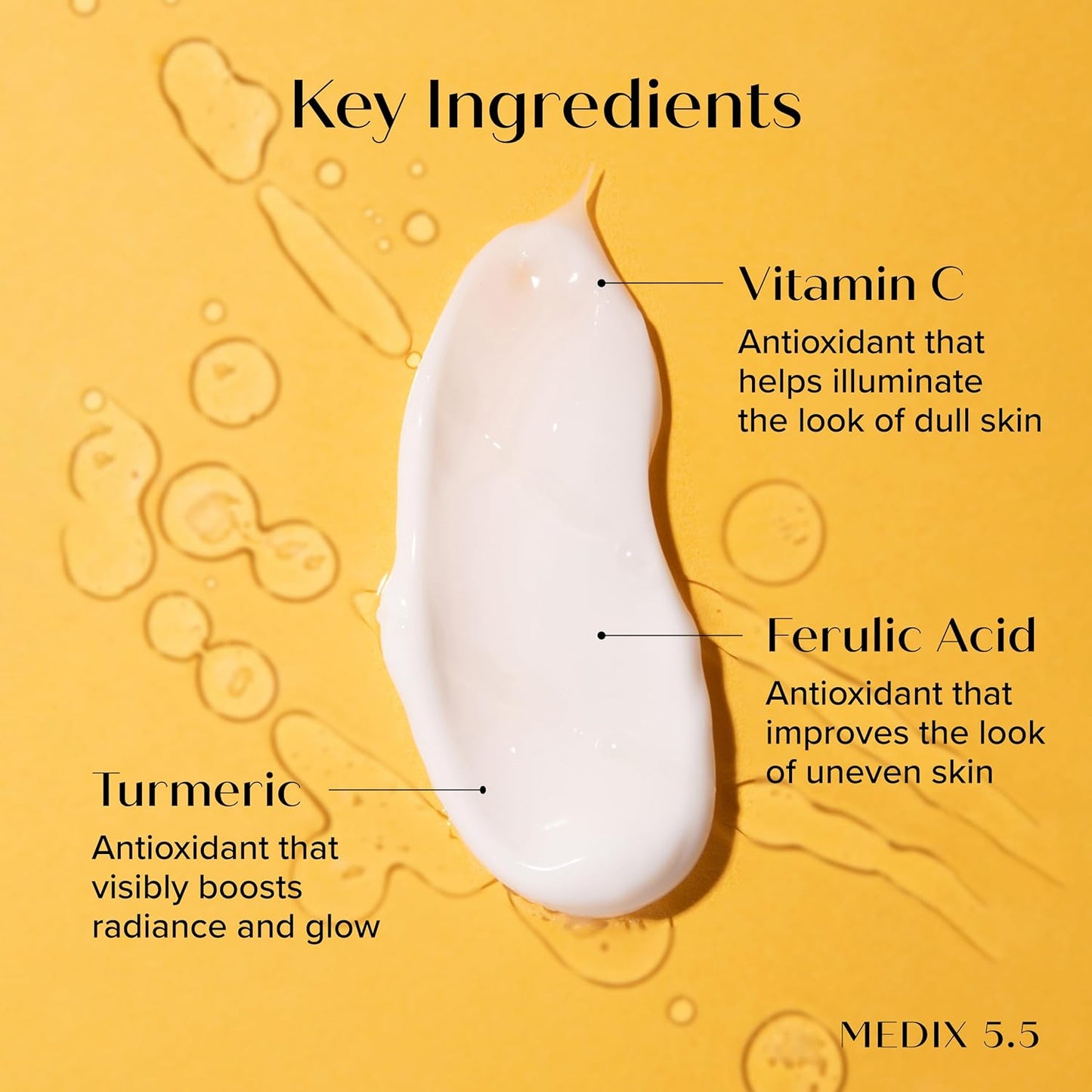 MEDIX Vitamin C Cream + Niacinamide Brightening Body Lotion | Anti Aging Moisturizer Vitamin C Lotion For Women & Men To Soften The Look Of Dark Spots, Wrinkles, & Uneven Looking Skin Tone, 15 Fl Oz