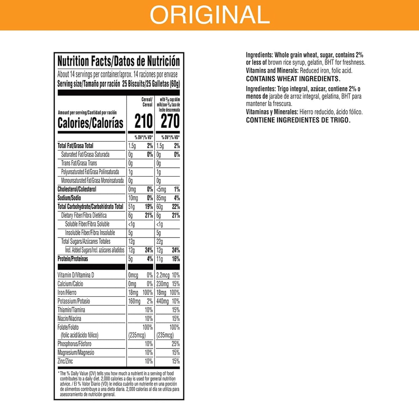 Kellogg? Frosted Mini-Wheats Breakfast Cereal, High Fiber, 48g Whole Grain, Giant Size, 29.5 oz