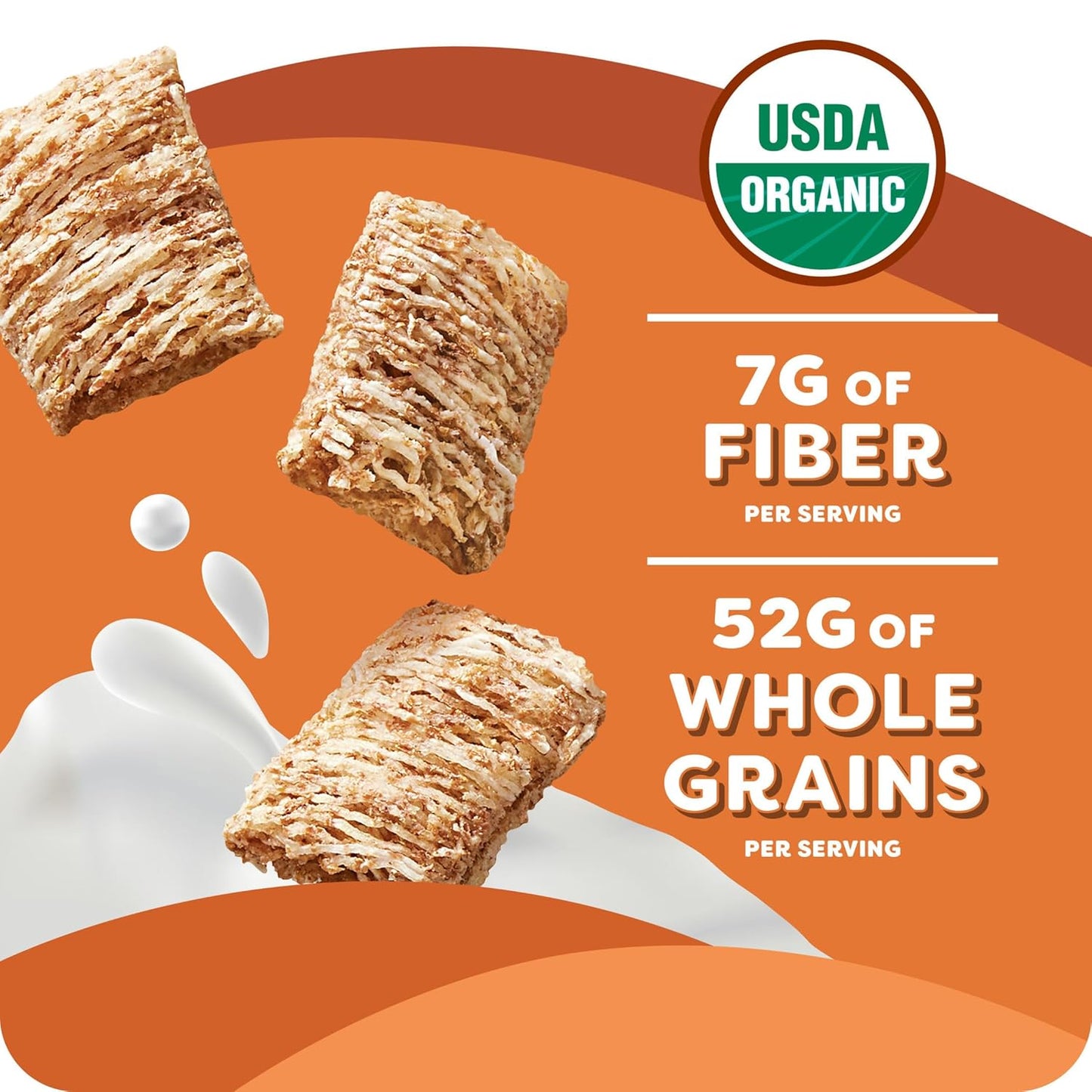 Kashi Breakfast Cereal, Organic, Whole Grain, Cinnamon Harvest, 18oz Box (1 Box)