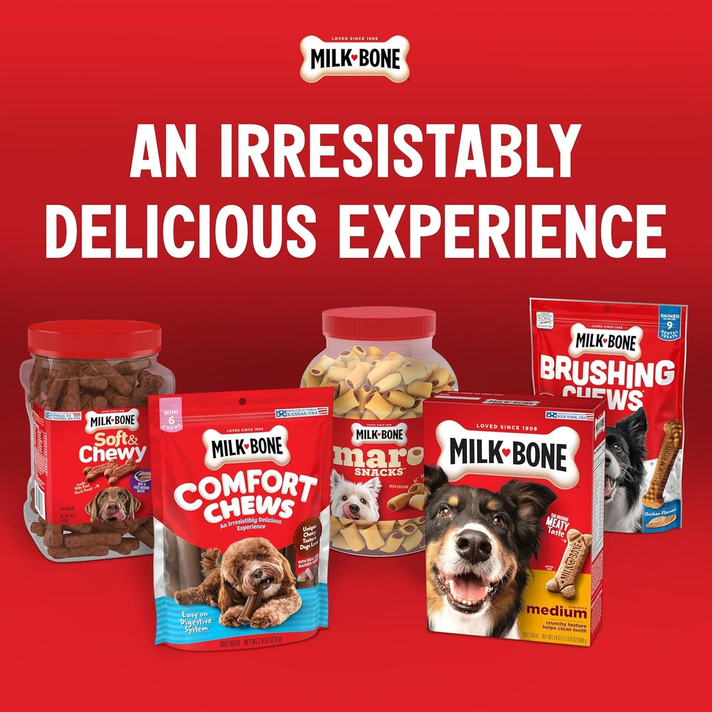 Milk-Bone Flavor Snacks Mini? Dog Biscuits, Flavored Crunchy Dog Treats, 36 Oz. Canister