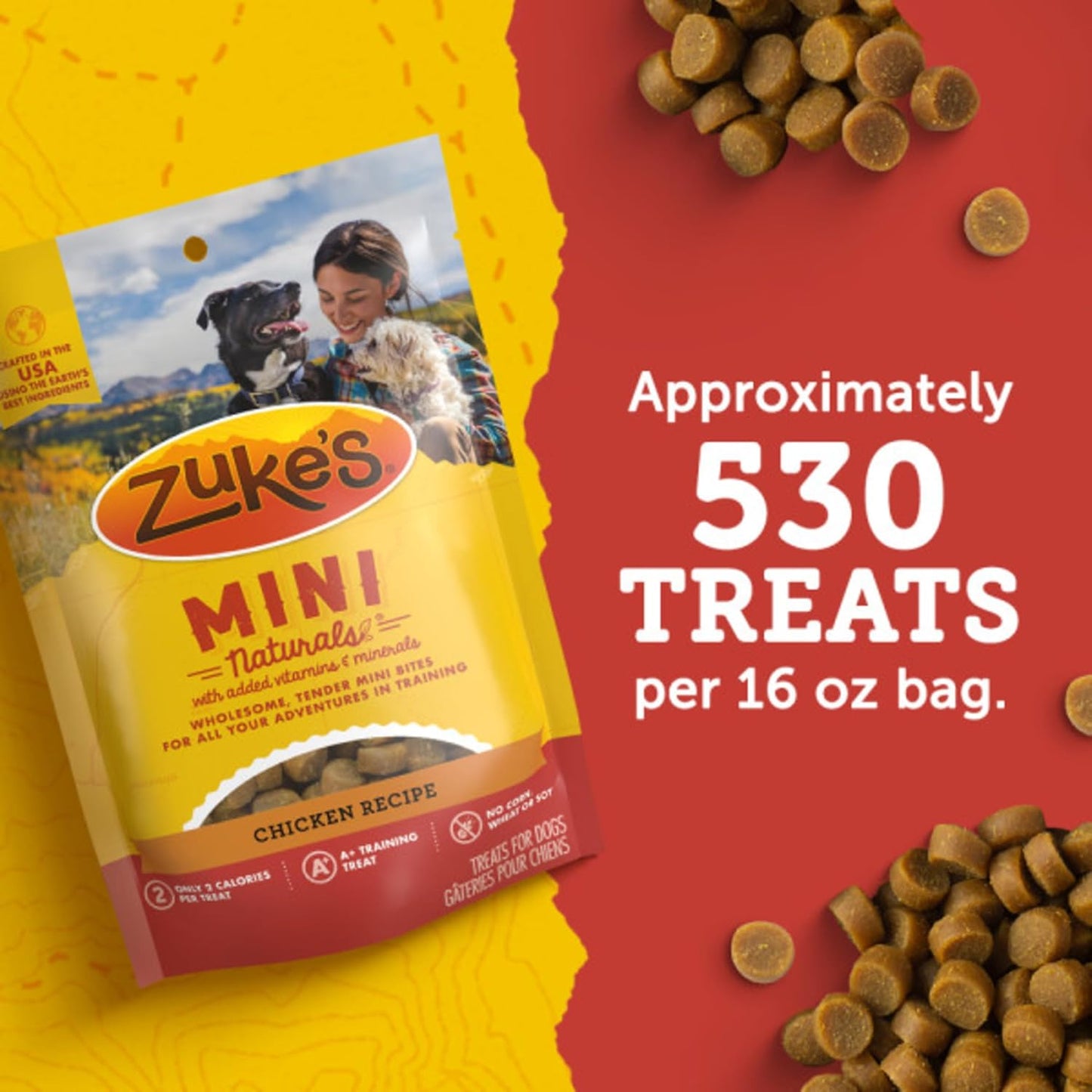 Zuke? Mini Naturals Dog Training Treats for Dogs, Pet Treats Made with Real Chicken, 16 oz