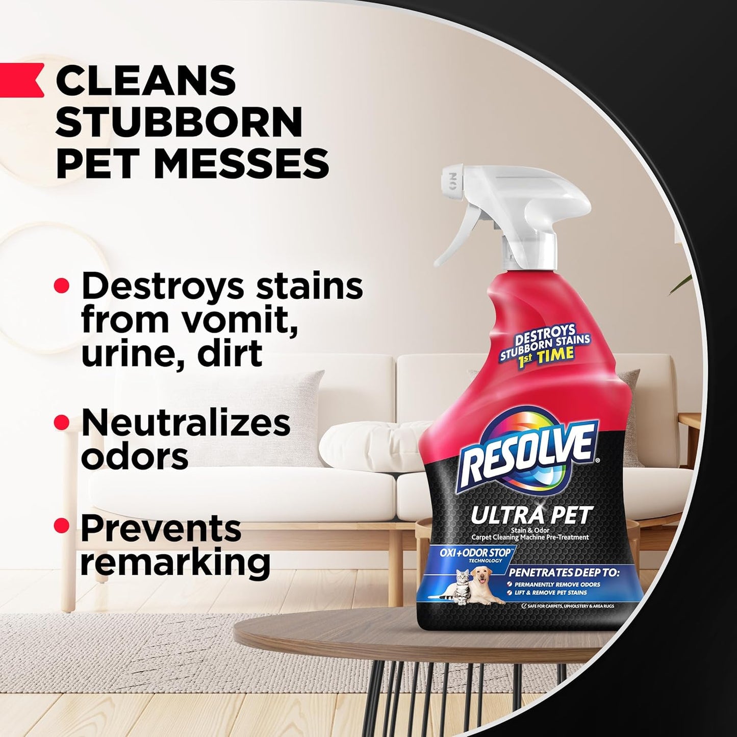 Resolve Ultra Pet Carpet Cleaner Spray ?for Removal of Pet Stains & Odors, 32oz