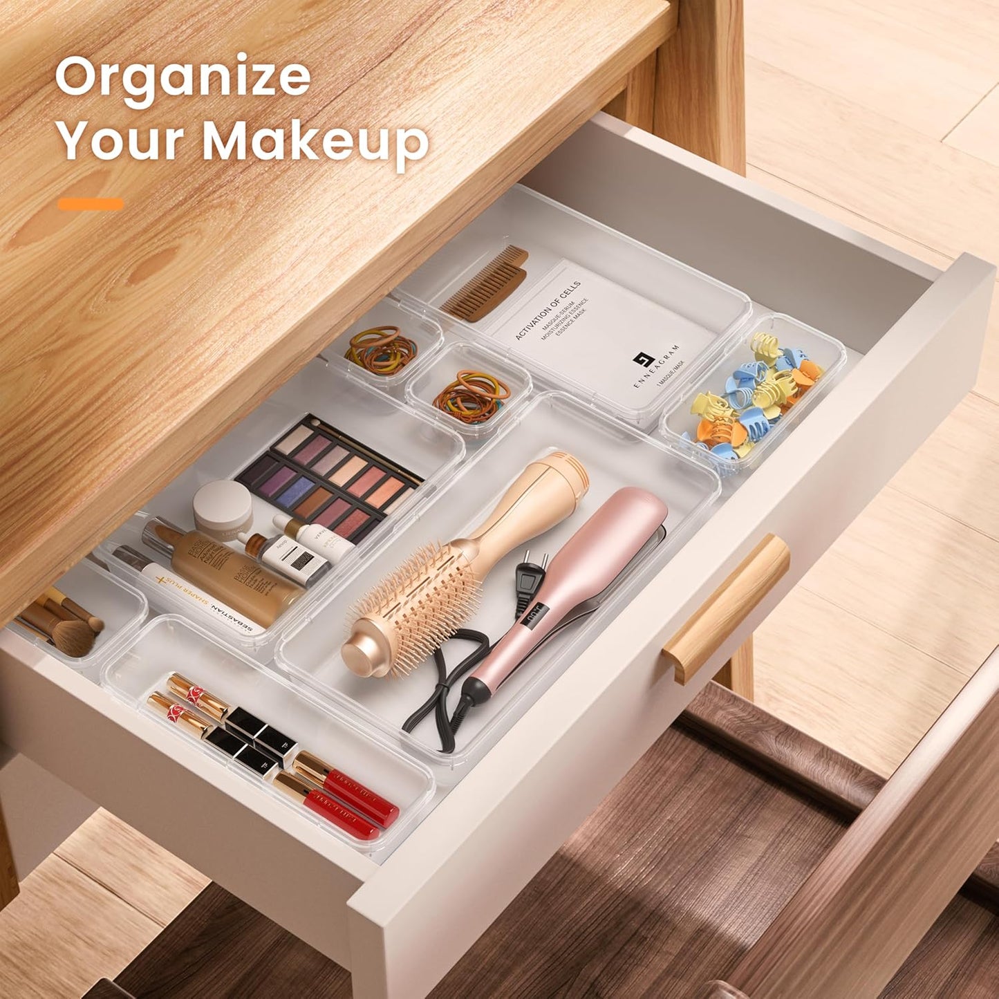 A-LuGei ?Military Grade? Drawer Organizer, ???????????? Makeup organizer, ?Holds 177 Items? Bathroom Organizers and Storage, Organization and Storage, Desk Drawer Organizer for Bathroom Vanity