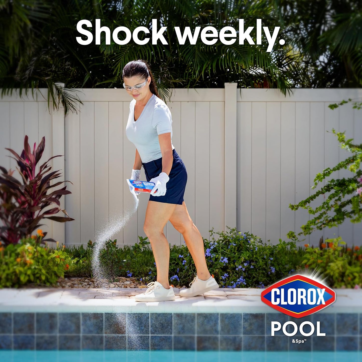 Clorox?Pool&Spa?Shock XTRABLUE?Plus, Kills Bacteria & Algae in Swimming Pools, Swim-Ready in 15 Minutes, (12-Pack), Granular
